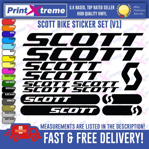 Scott bike decal stickers - scott,