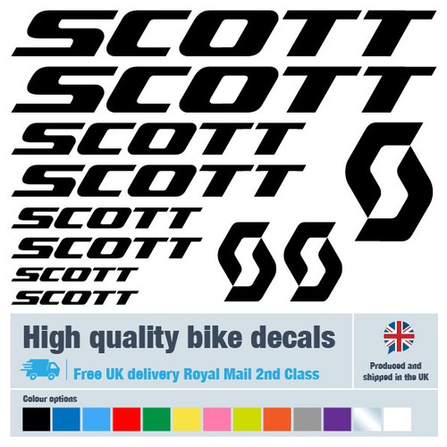 Scott bike decal labels with - scott,