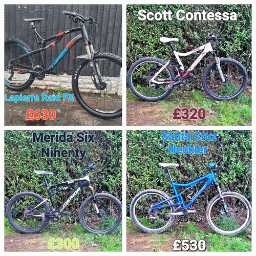 Full suspension mountain bike - full,