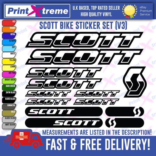 Scott bike decal stickers - scott,